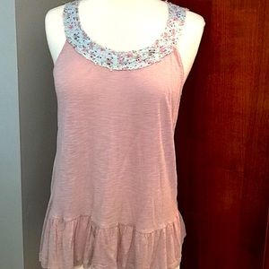 Mauve Vintage Boho Tank Top